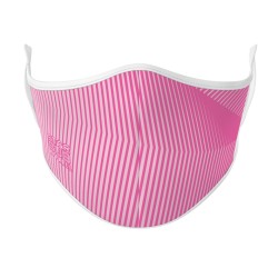 Boutique Pink Vertical Lines Face Mask