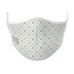 Boutique Sky Pink Circles Face Mask