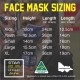 Black, Teal & White Face Mask
