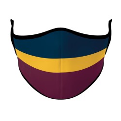 Face Mask - Navy, Gold & Maroon Aussie Rules