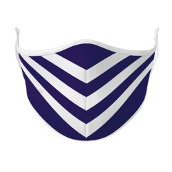 Face Mask - Purple & White Aussie Rules