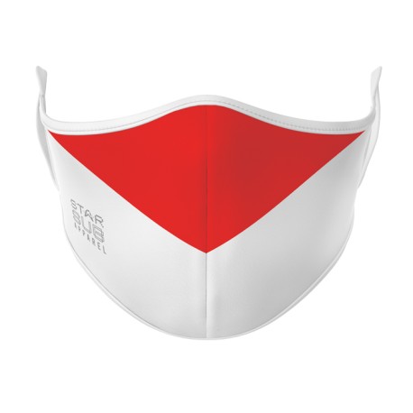 Red & White Face Mask